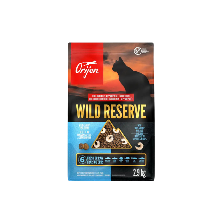 Orijen Dry Cat Food - Wild Reserve Fish + Shrimp