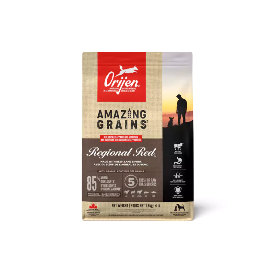 Orijen Dry Dog Food - Amazing Grains Regional Red