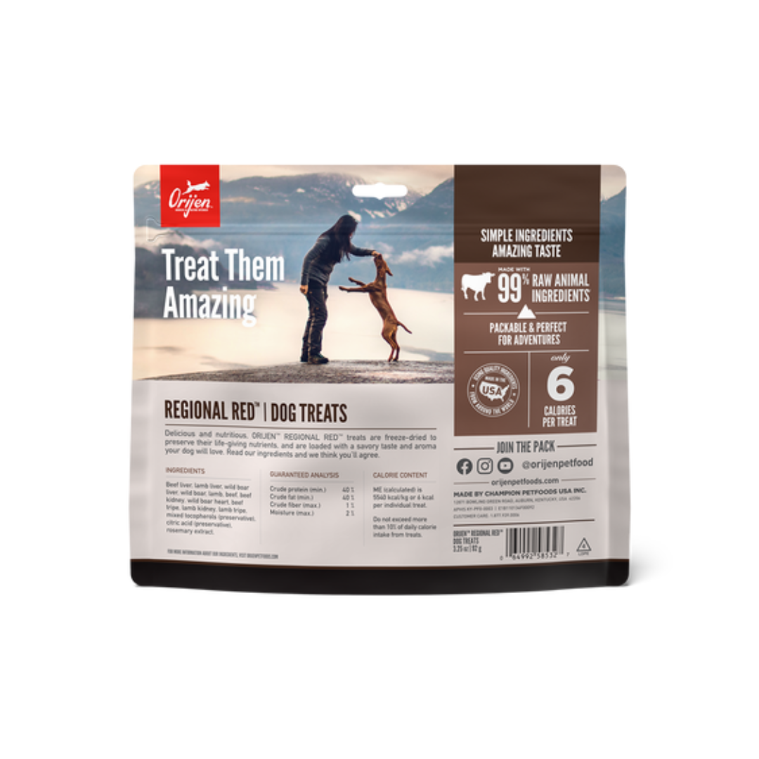 Orijen Freeze-Dried Dog Treats - Regional Red Recipe
