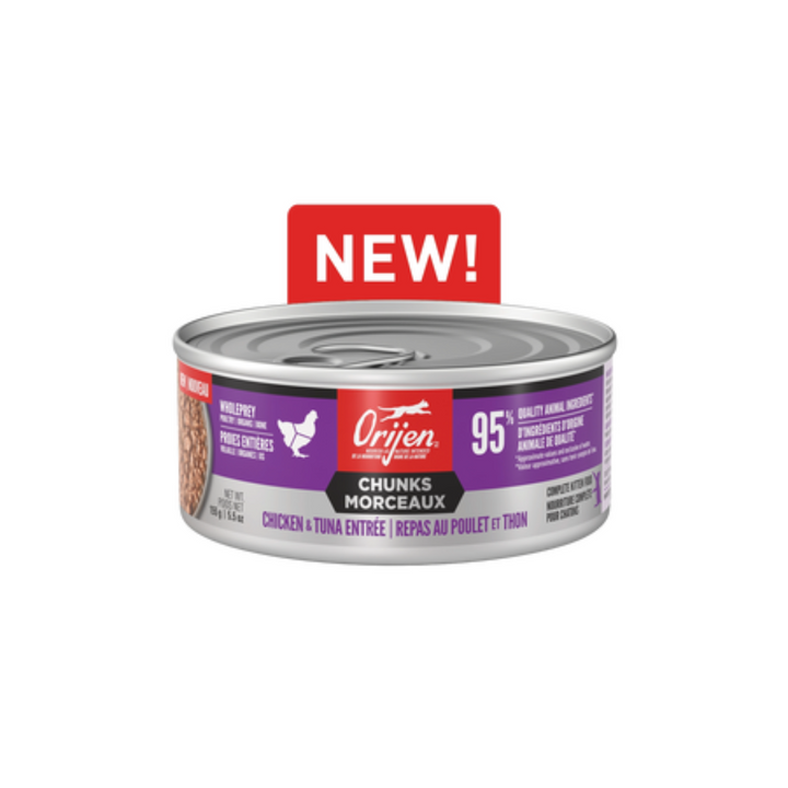 Orijen Wet Cat Food -  Chunks & Shreds, Chicken & Tuna Recipe for Kittens Canned