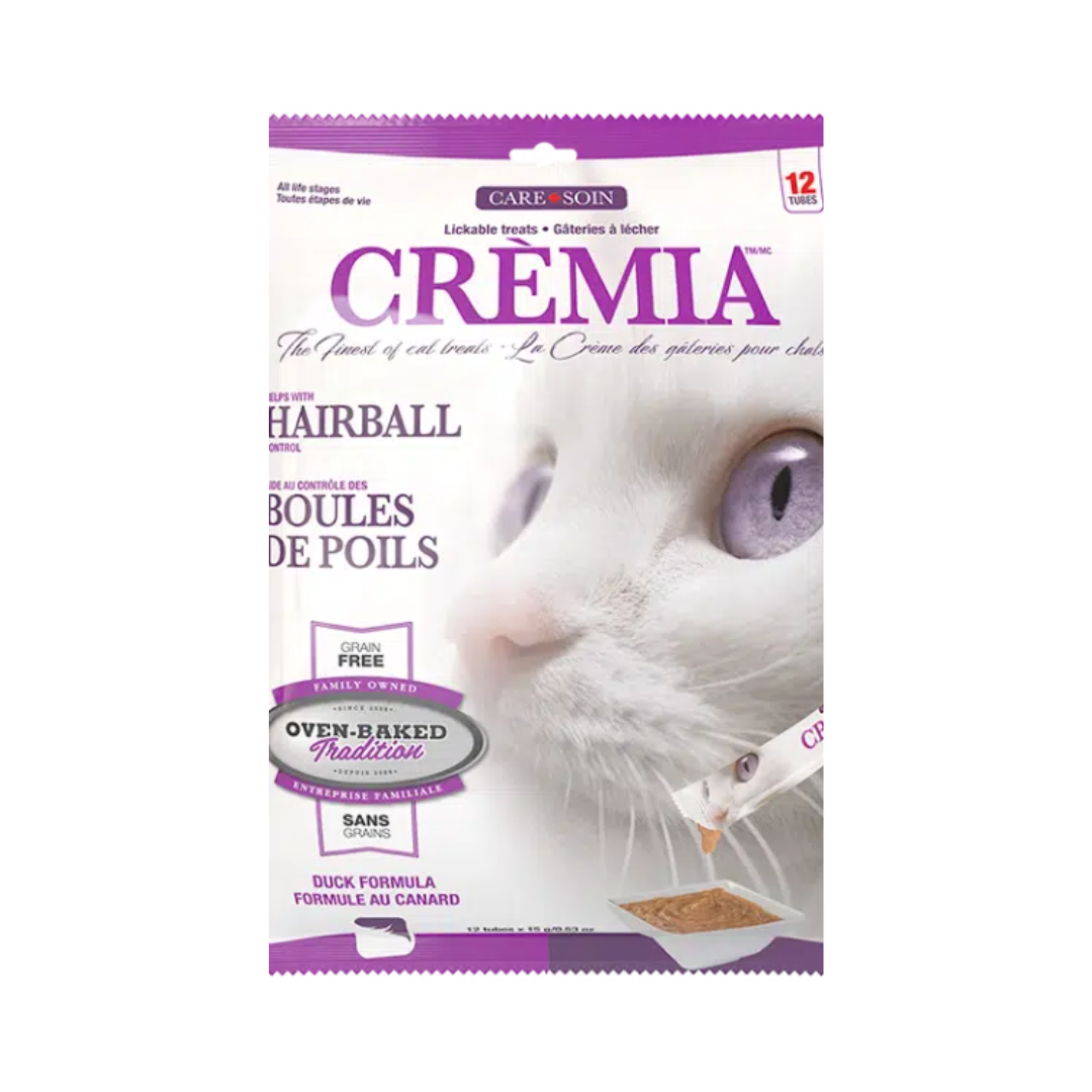 Oven Baked Tradition Cat Treats - Crèmia Lickable Grain-Free Puree Hairball Formula – Duck