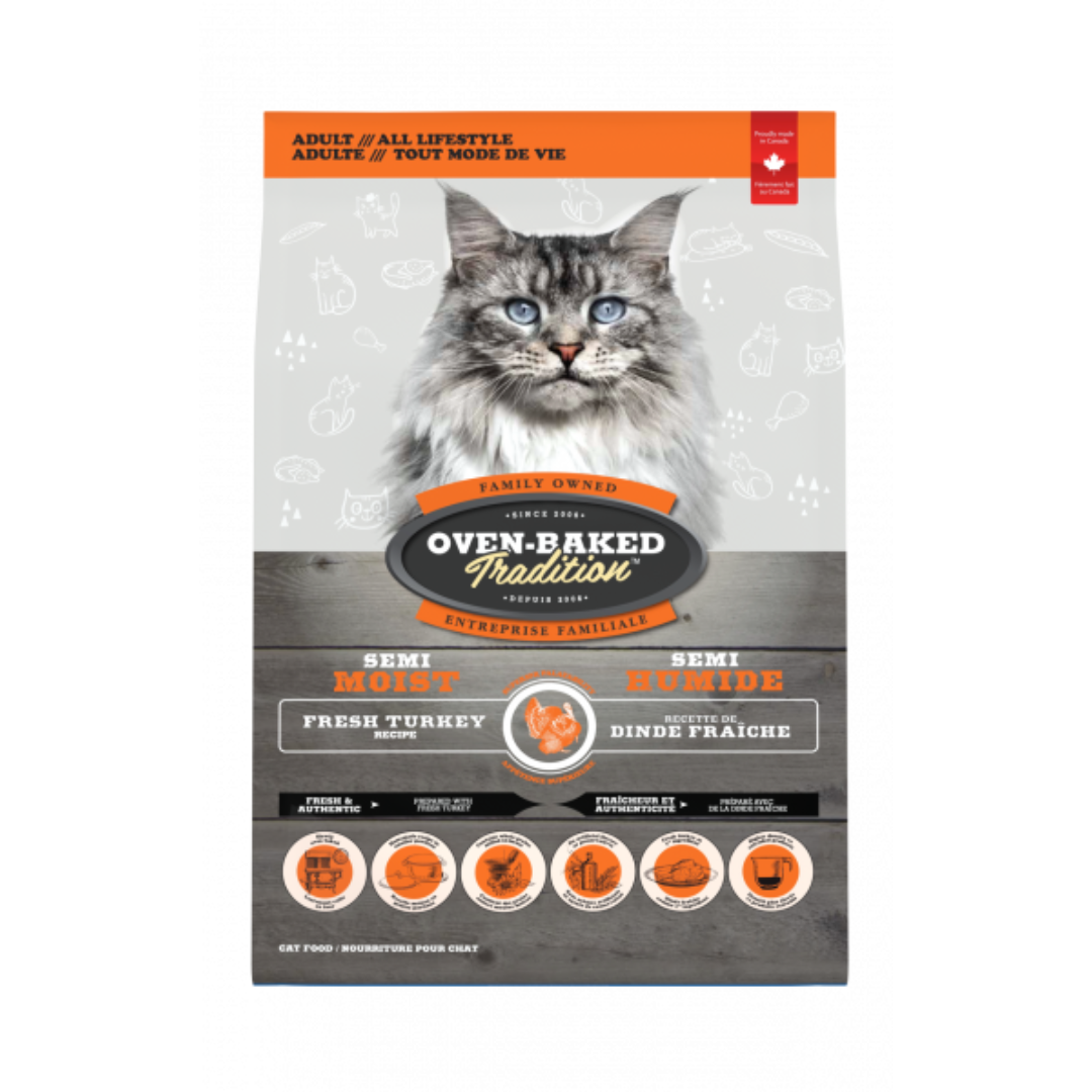 Oven Baked Tradition Dry Cat Food - Semi-Moist Turkey