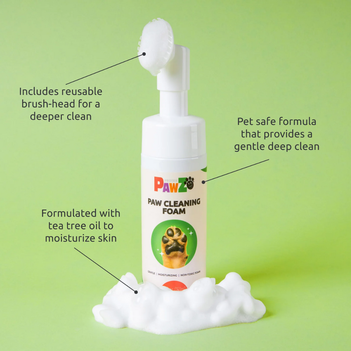 PawZ Dog Grooming Supplies - Foaming Cleanser for Paws