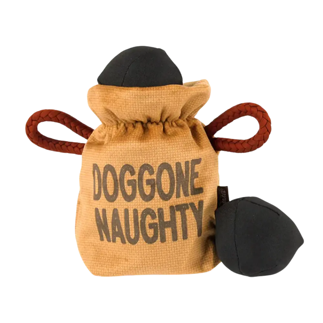 Pet Play Dog Toys - Home for the Holidays – Bag of Coals Plush