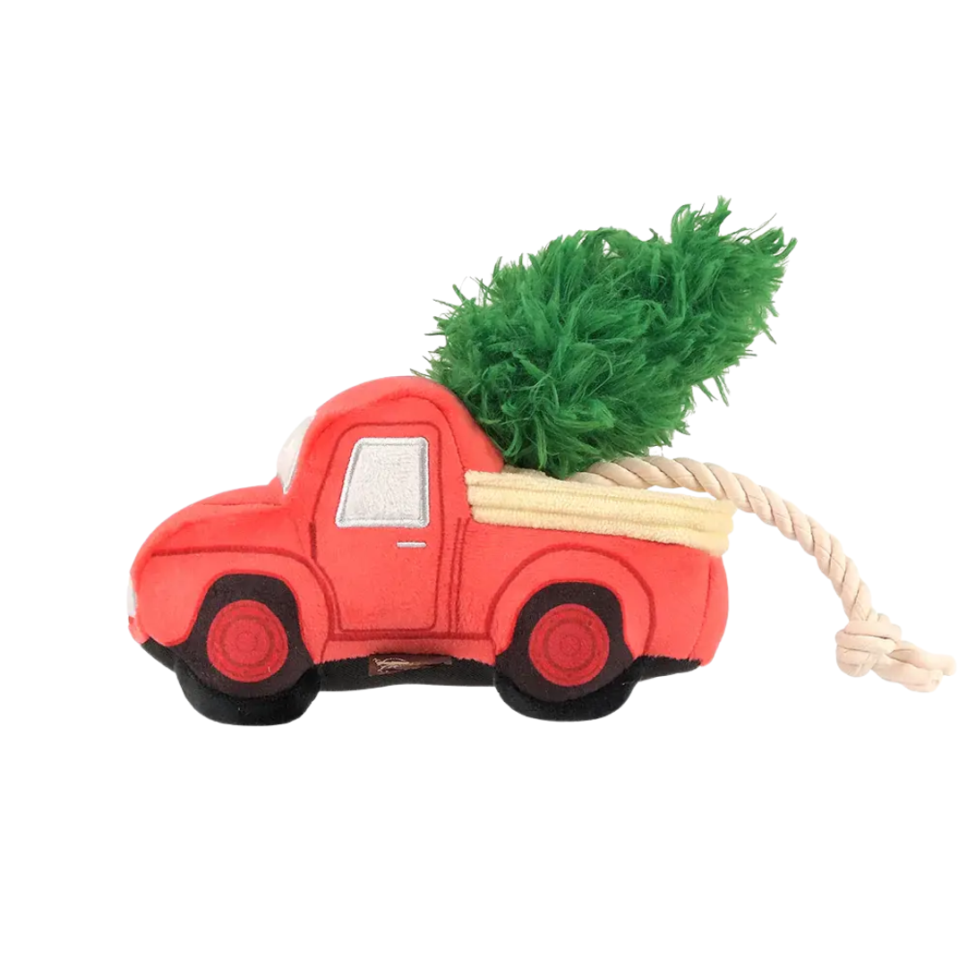 Pet Play Dog Toys - Home for the Holidays – Red Truck Plush