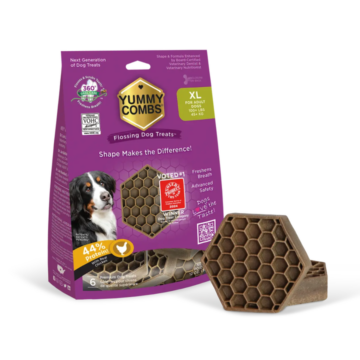 Pet's Best Life Dog Treats - Yummy Combs Flossing Chicken Treats