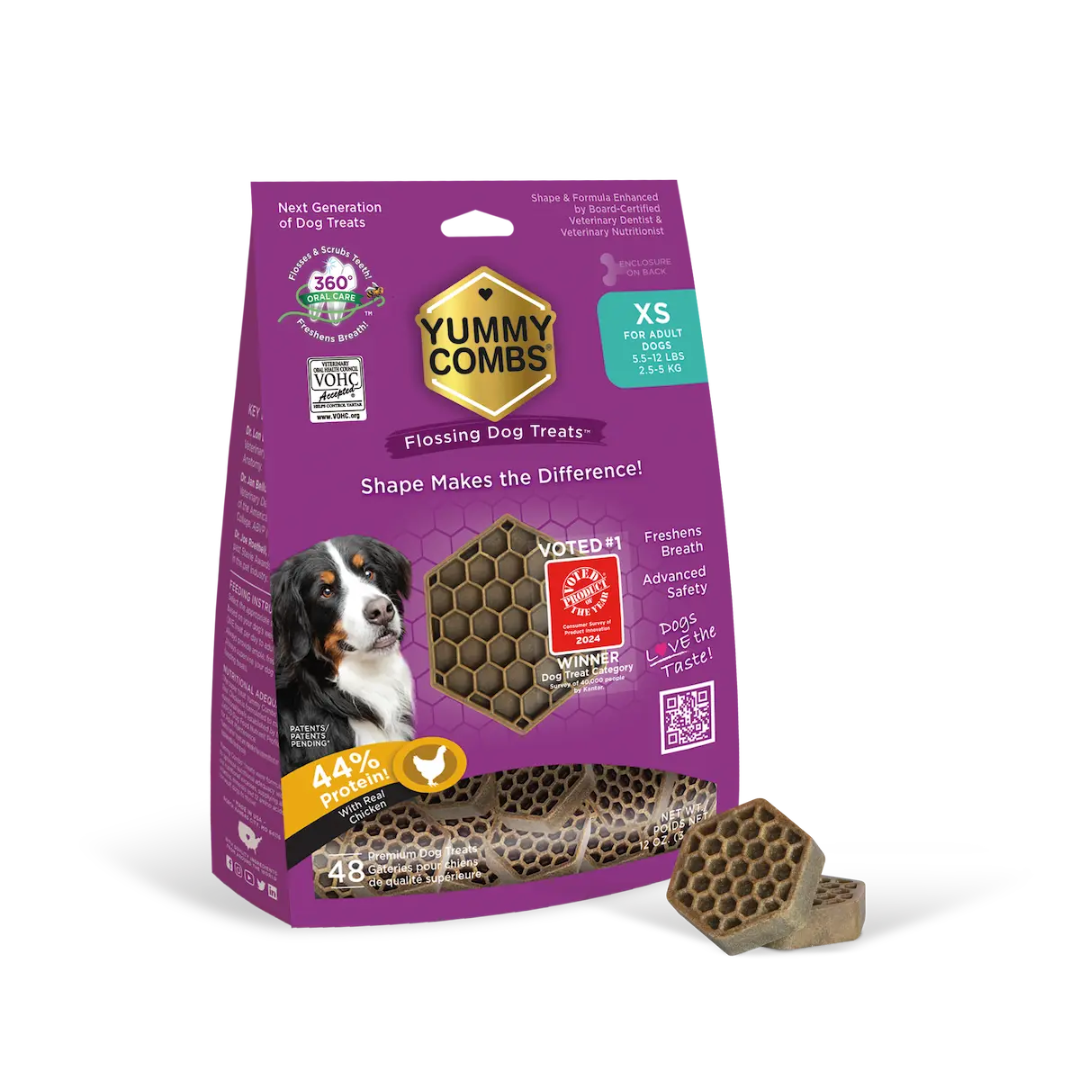 Pet's Best Life Dog Treats - Yummy Combs Flossing Chicken Treats