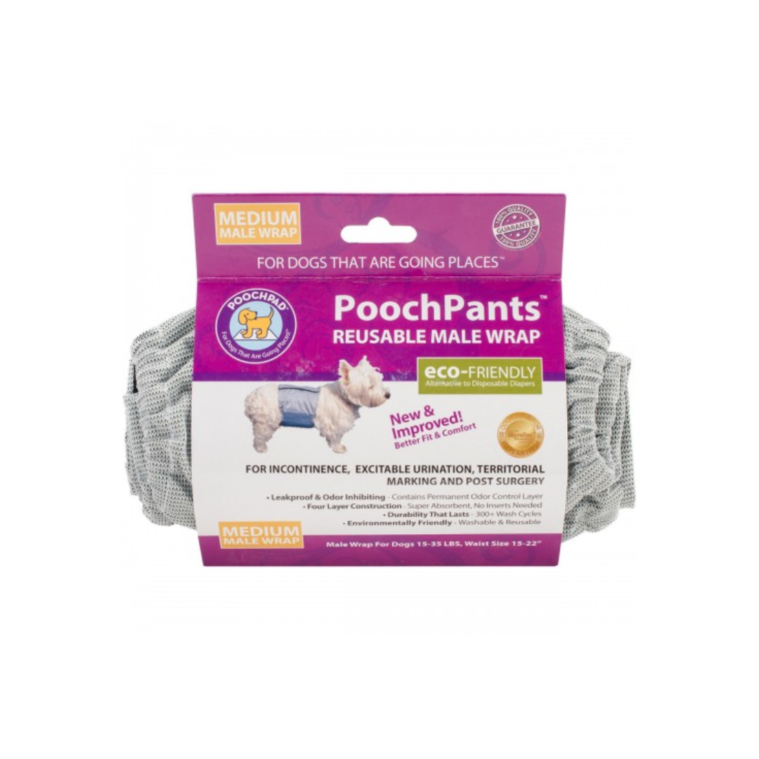 Pooch Pad Dog Supplies - PoochPants Reusable Male Wrap