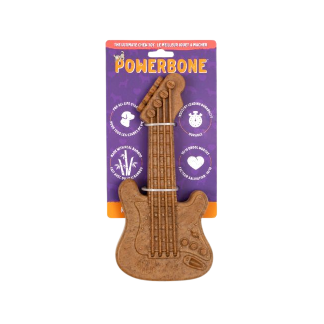 Powerbone Dog Toys - Nylon & Bamboo Chew Guitar