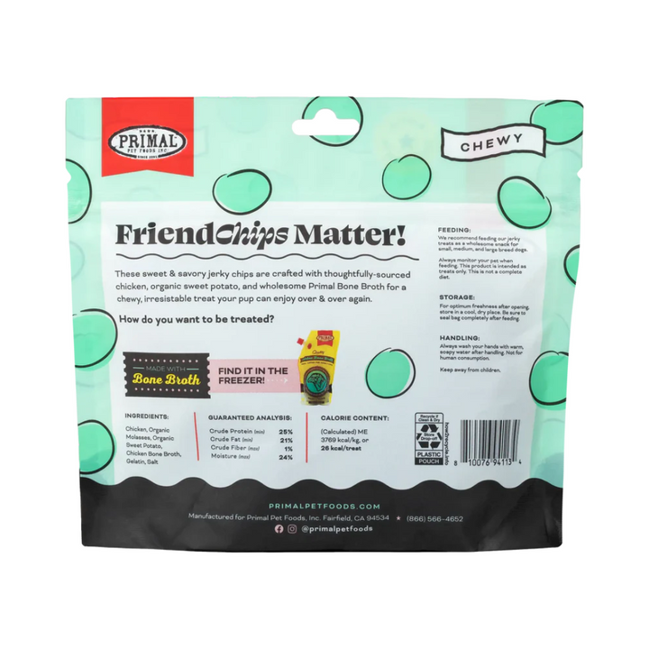 Primal Dog Treats - FriendChips Matter Chicken Jerky Chips