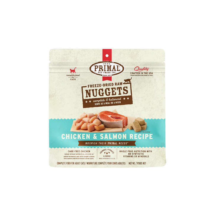 Primal Freeze-Dried Cat Food - Nuggets Chicken & Salmon Recipe