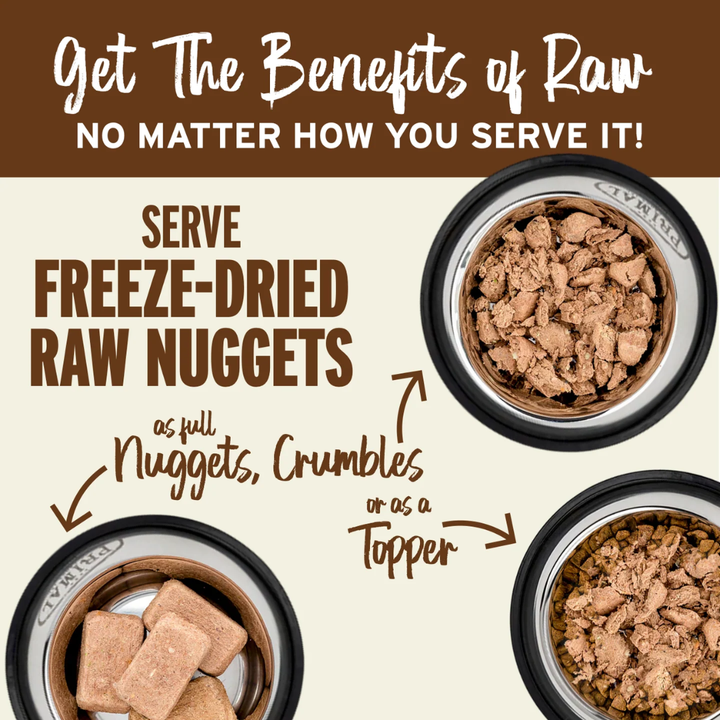 Primal Freeze-Dried Cat Food - Nuggets Turkey Recipe