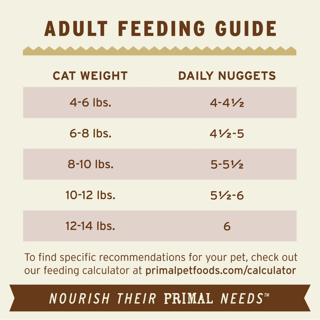 Primal Freeze-Dried Cat food - Nuggets Venison Recipe