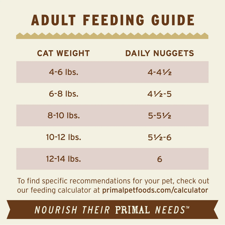 Primal Freeze-Dried Cat food - Nuggets Venison Recipe