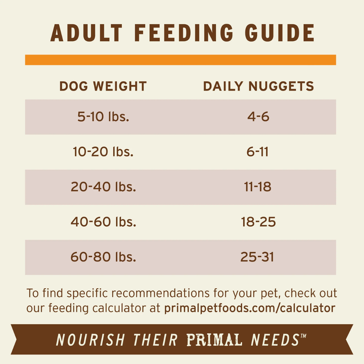 Primal Freeze-Dried Dog Food - Nuggets Beef Recipe