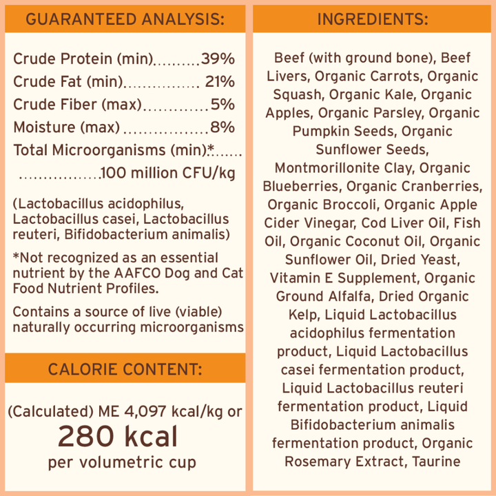 Primal Freeze-Dried Dog Food - Raw Scoopable Pronto Beef Recipe