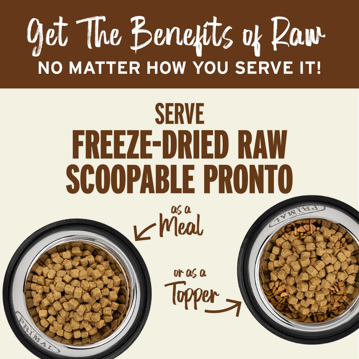 Primal Freeze-Dried Dog Food - Raw Scoopable Pronto Lamb Recipe
