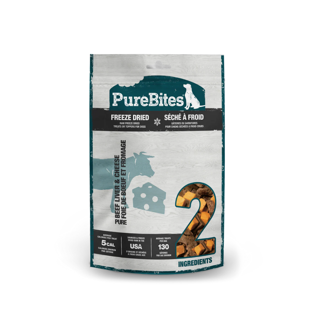 PureBites Freeze-Dried Dog Treats - Beef & Cheese