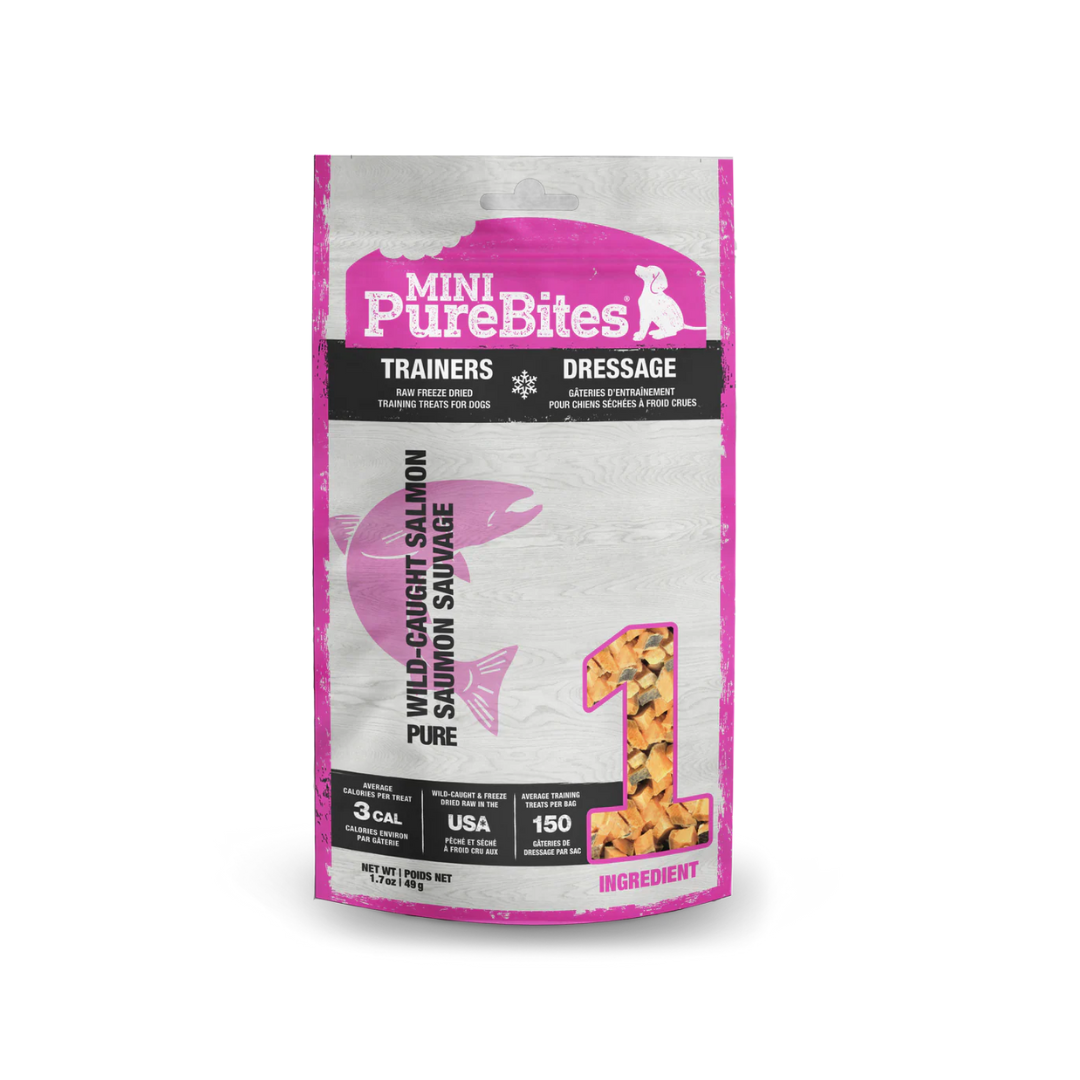 PureBites Freeze-Dried Dog Treats - Mini Trainers Wild-Caught Salmon