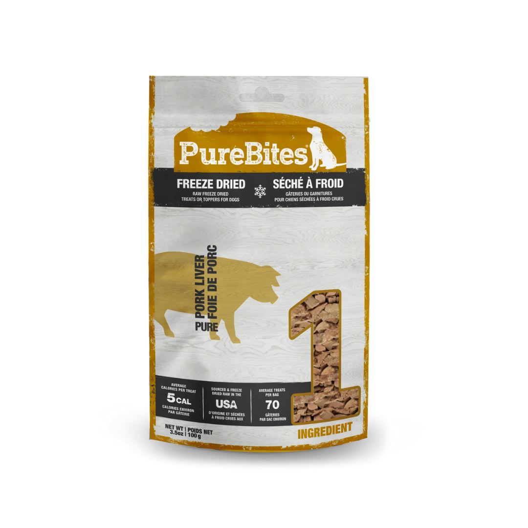 PureBites Freeze-Dried Dog Treats - Pork Liver