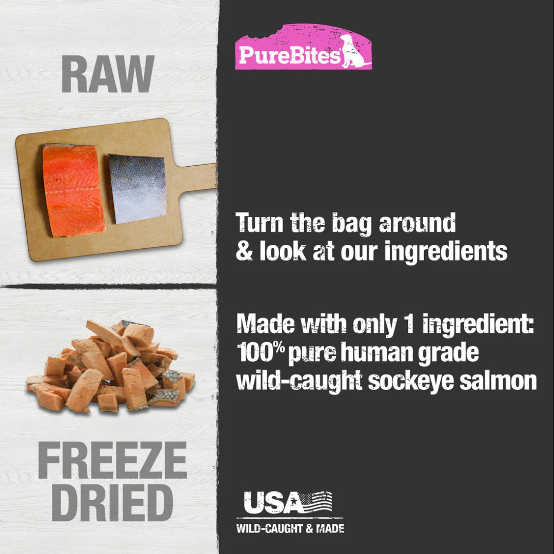 PureBites Freeze-Dried Dog Treats - Salmon