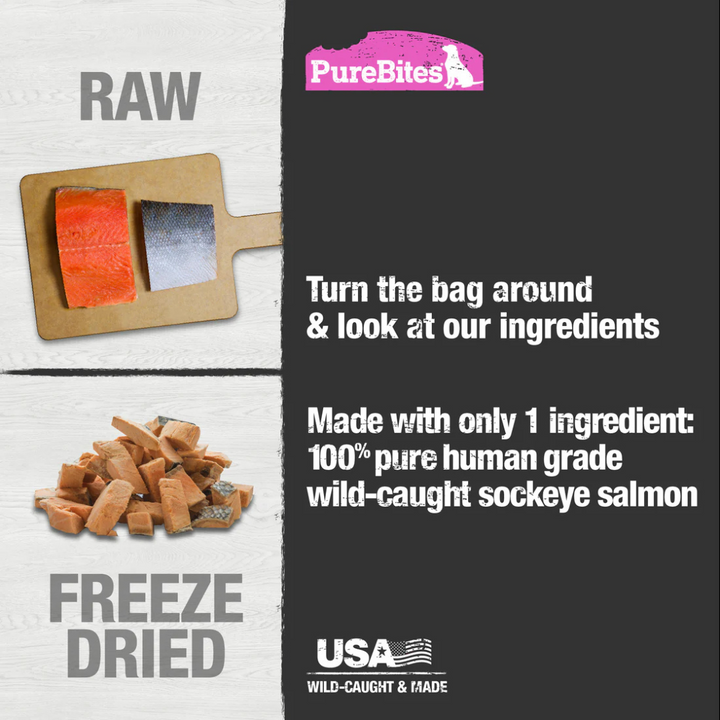 PureBites Freeze-Dried Dog Treats - Salmon