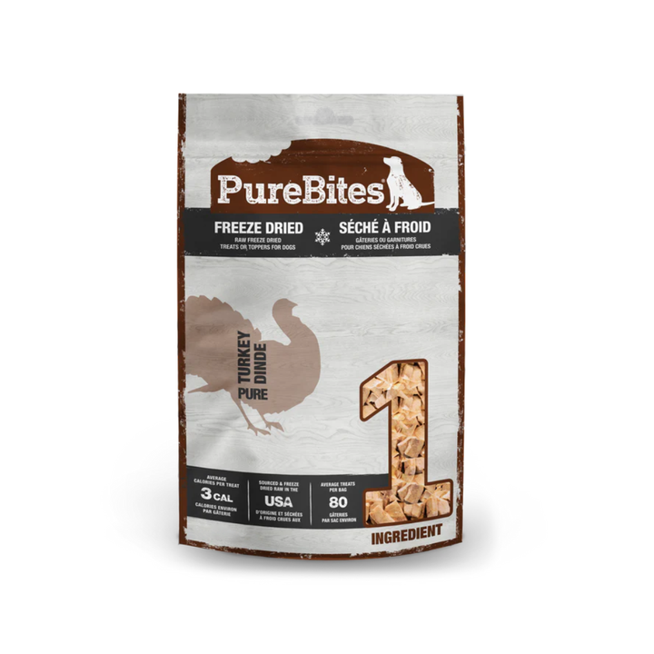 PureBites Freeze-Dried Dog Treats - Turkey