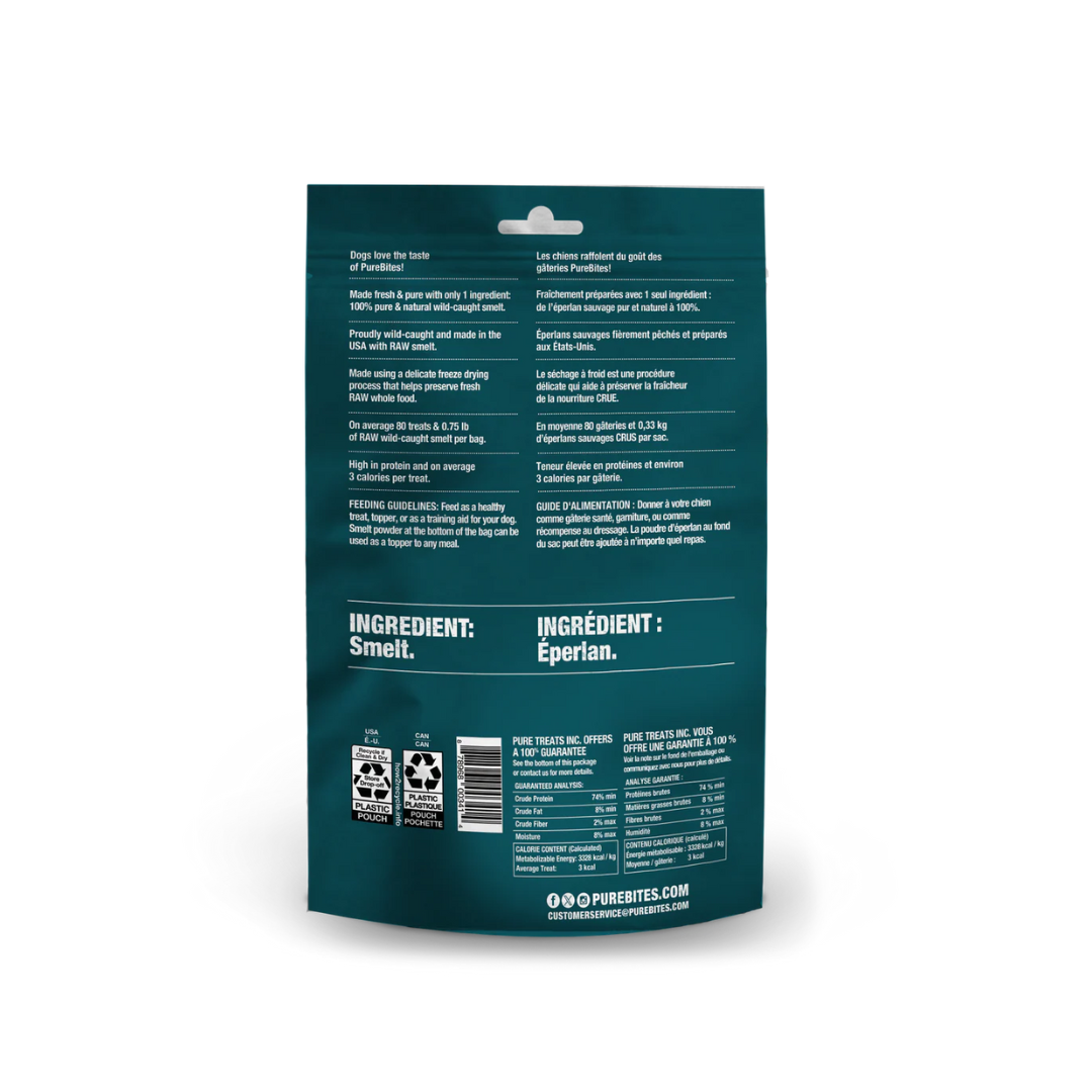 PureBites Freeze-Dried Dog Treats - Wild-Caught Smelt