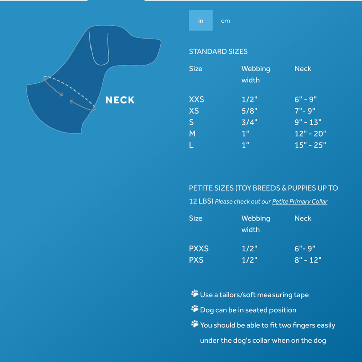 RC Pets Dog Collars - Petite Primary Collar