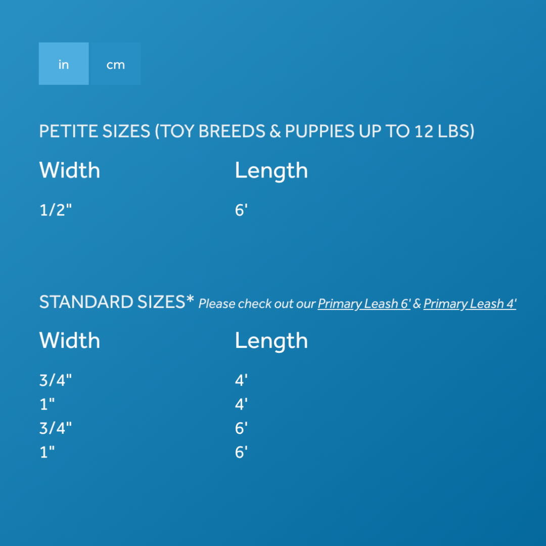 RC Pets Dog Leashes - Petite Primary Leash