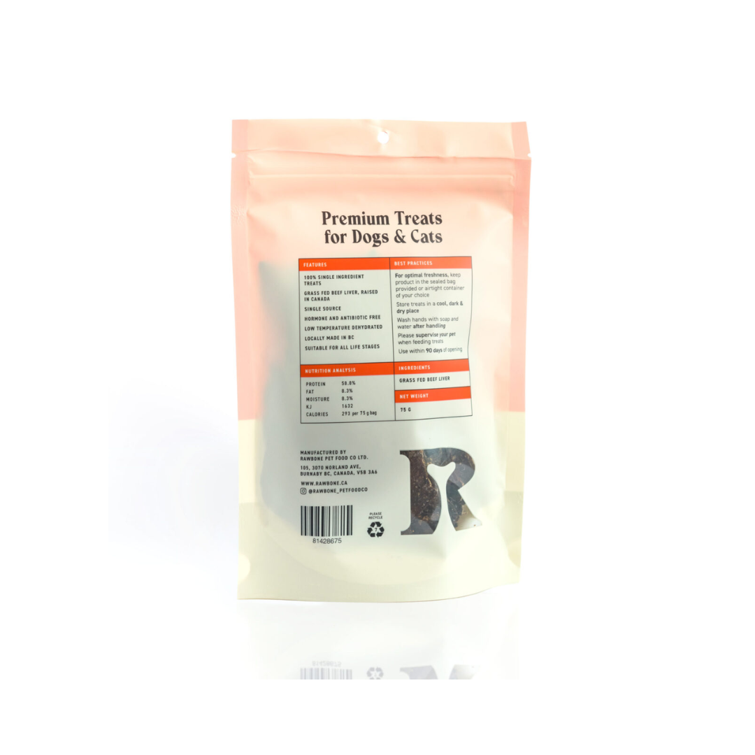 Rawbone Dog Treats - Beef Liver Krisps