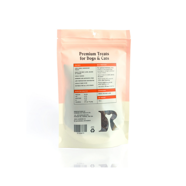 Rawbone Dog Treats - Beef Liver Krisps