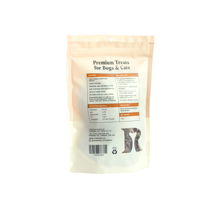 Rawbone Dog & Cat Treats - Kangaroo Krisps