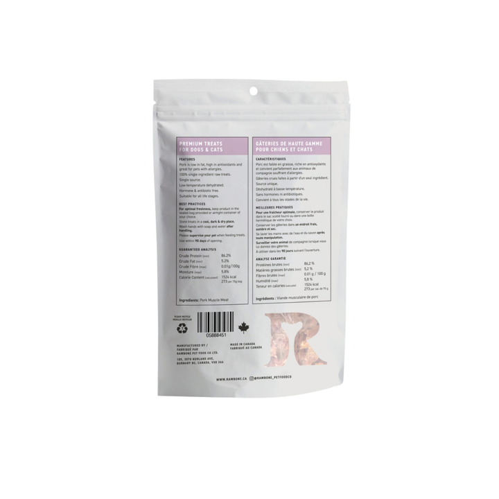 Rawbone Dog & Cat Treats - Pork Krisps