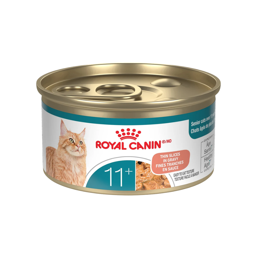 Royal Canin Wet Cat Food - Aging 11 Plus Thin Slices in Gravy Canned