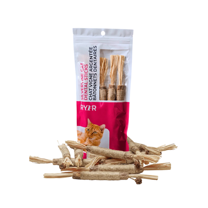RyeCat Cat Toys - Silvervine Dental Sticks