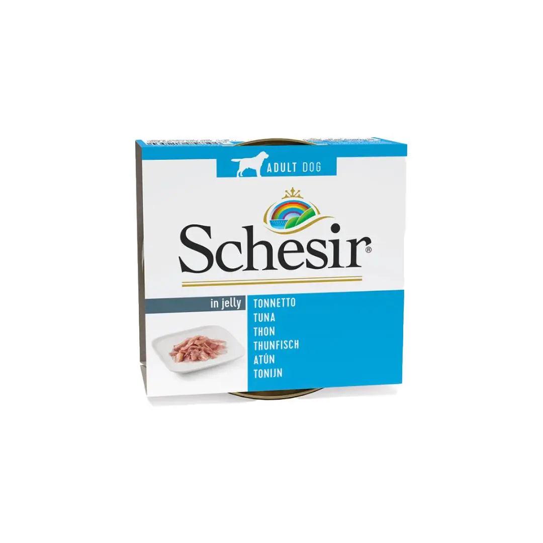 Schesir Wet Dog Food - Tuna in Jelly Can 