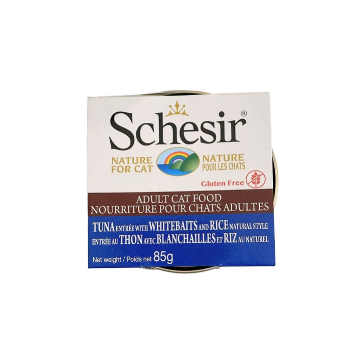 Schesir Wet Cat Food - Tuna with Whitebaits & Rice Natural Style Canned