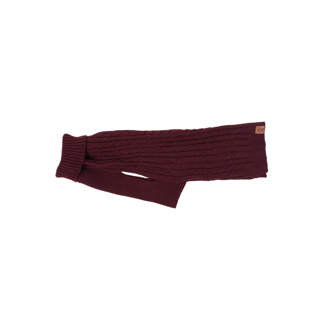 Shedrow K9 Dog Apparel - Brentwood Cable Knit Dog Sweater Plus