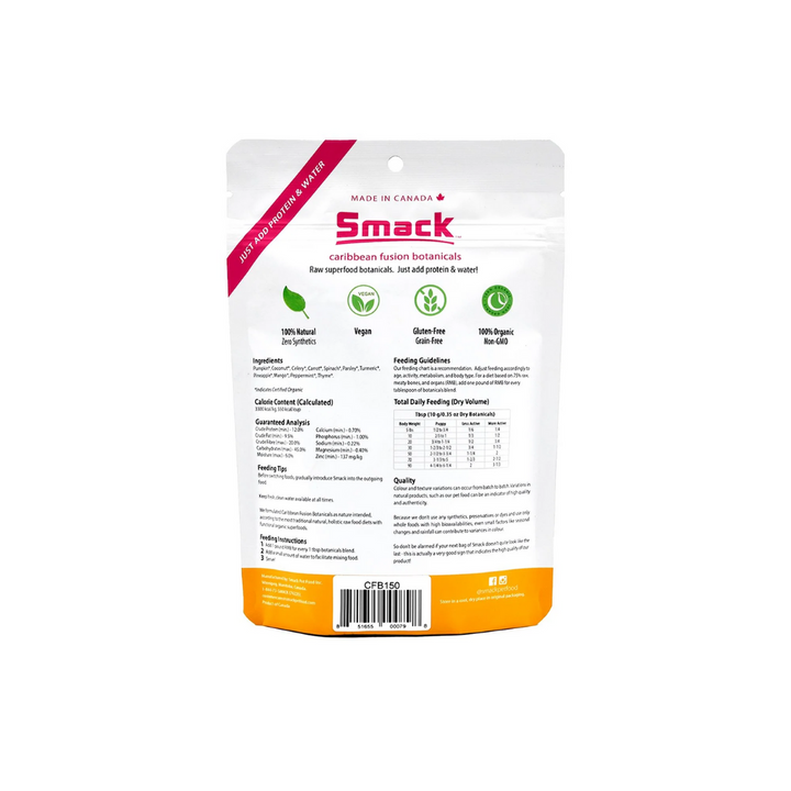 Smack Dehydrated Dog Food - Caribean Fusion Botanicals
