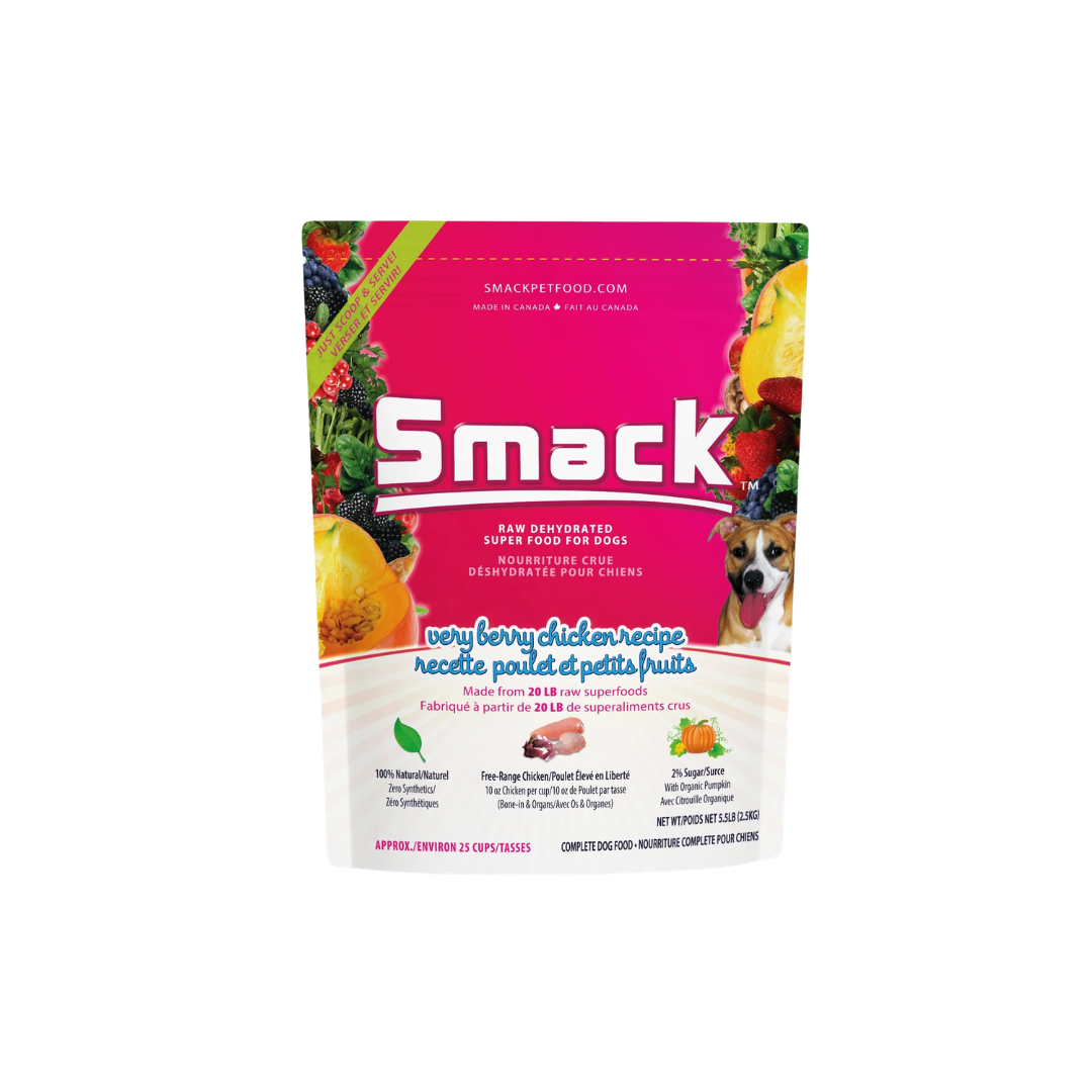 Smack Dehydrated Dog Food - Very Berry Chicken