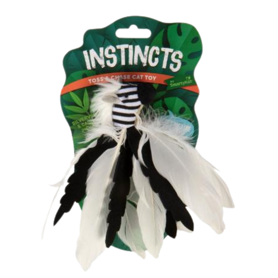 SmartyKat Cat Toy - Instincts Catnip Zingy Zebra
