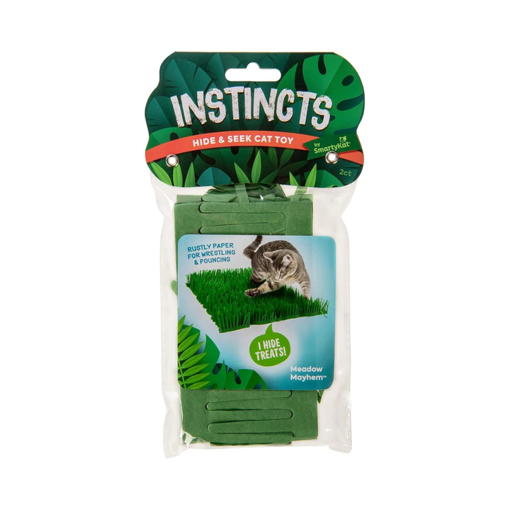 SmartyKat Cat Toy - Instincts Meadow Mayhem Paper Grass