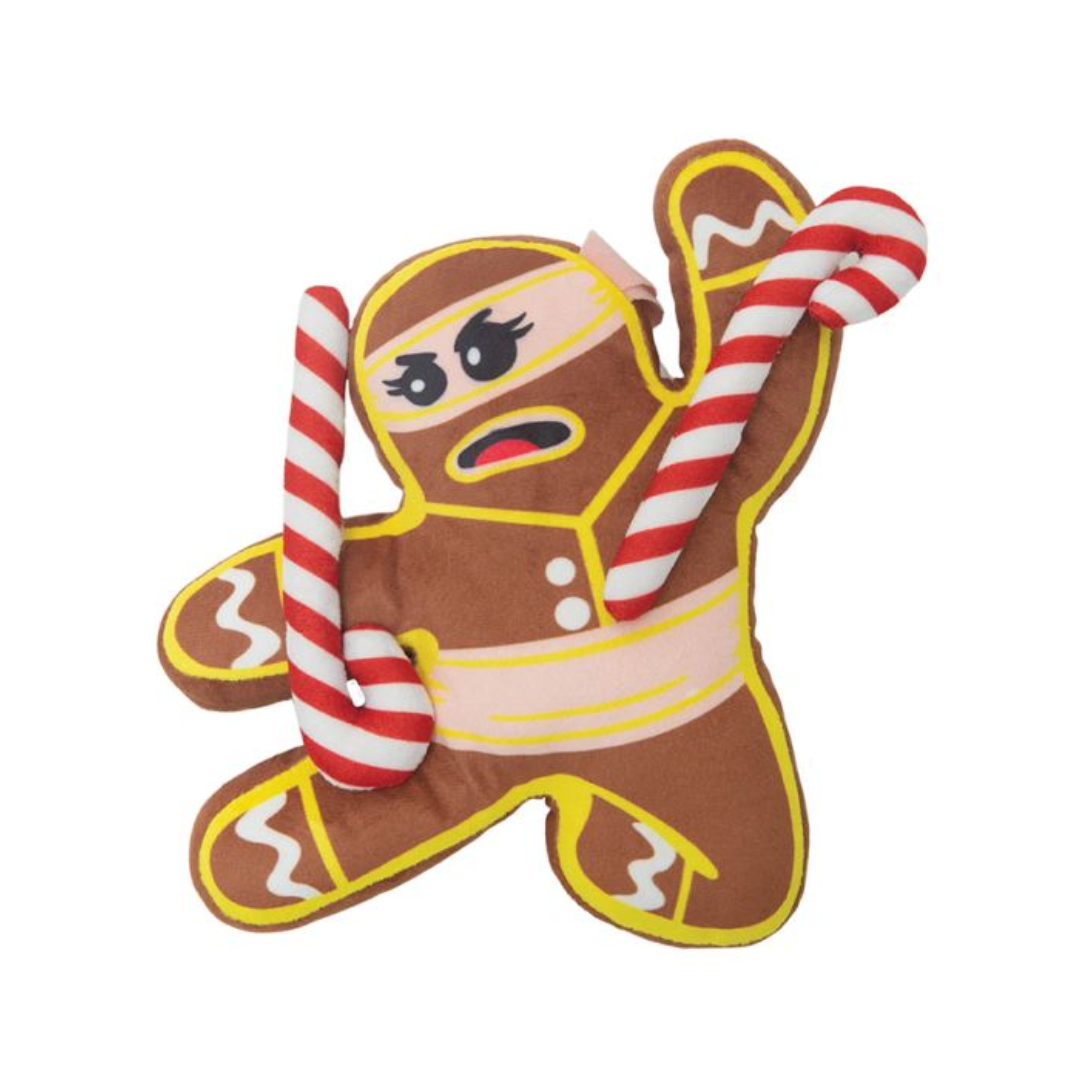 Snugarooz Dog Toys - Holiday Candy The Ninja Bread Woman