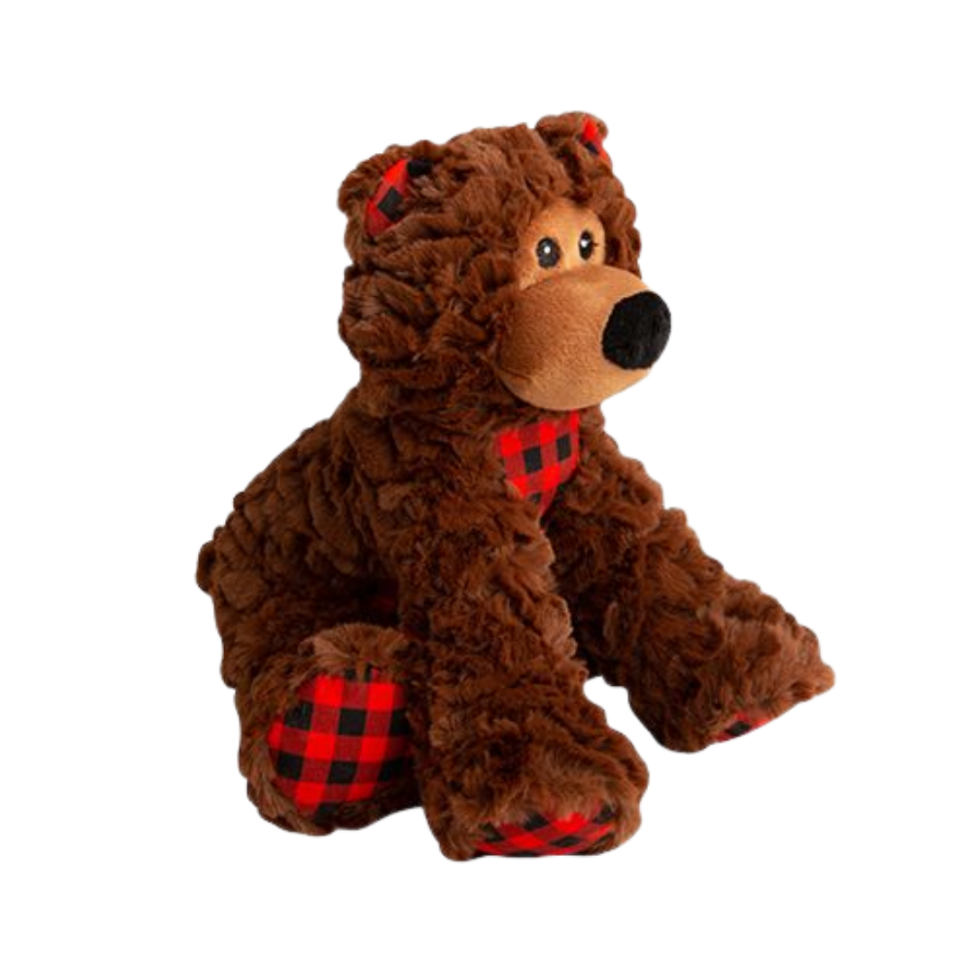 Snugarooz Dog Toys - Benny The Bear Buffalo Cheek