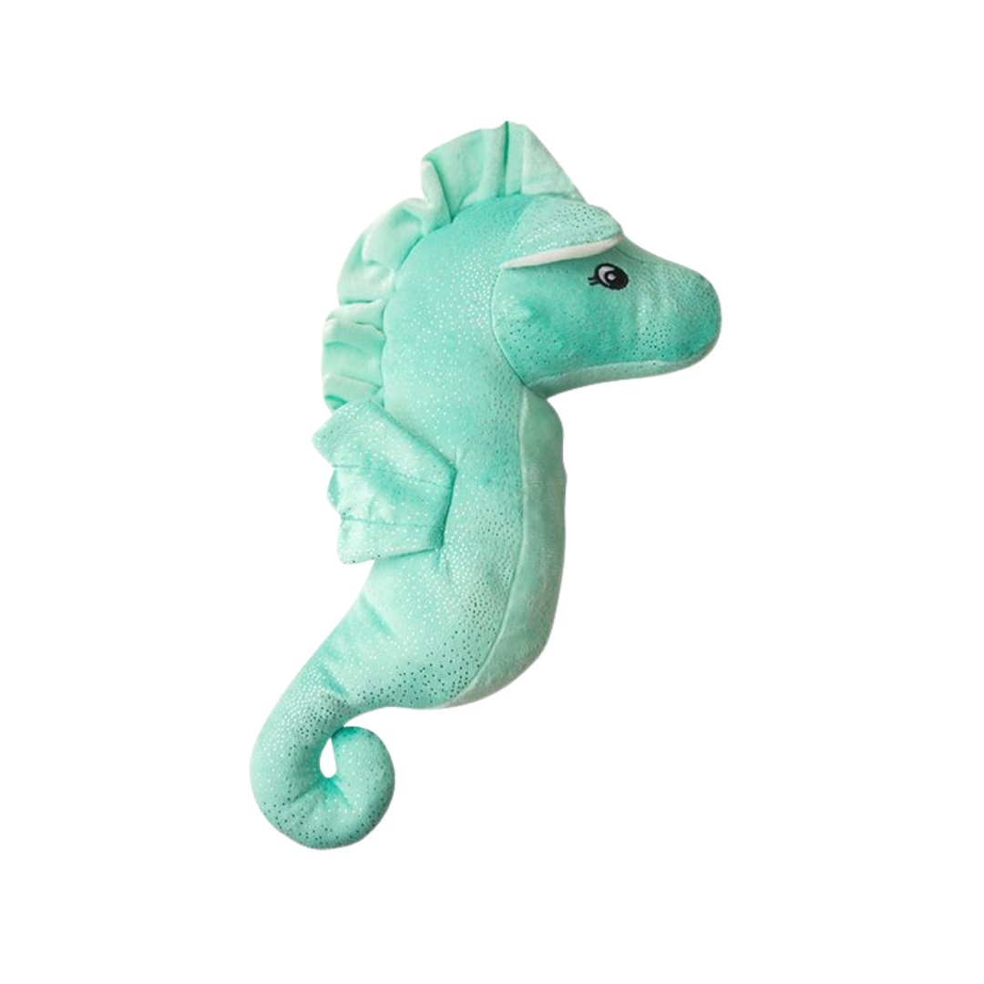 Snugarooz Dog Toys - Sandy The Sea Horse Teal