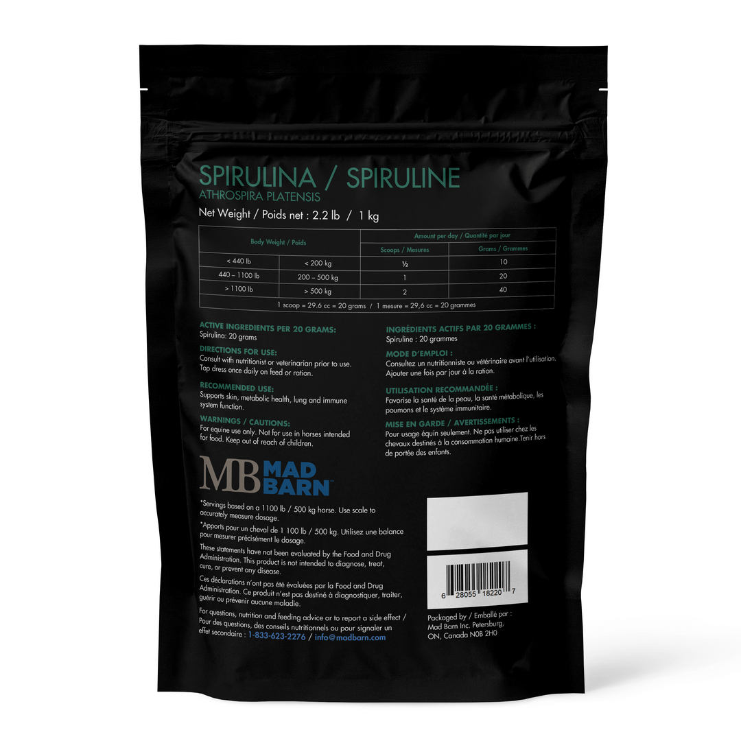Equine Supplements - Mad Barn Spirulina