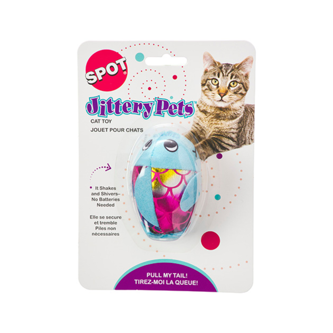 Spot Cat Toys - Plush Jittery Fish