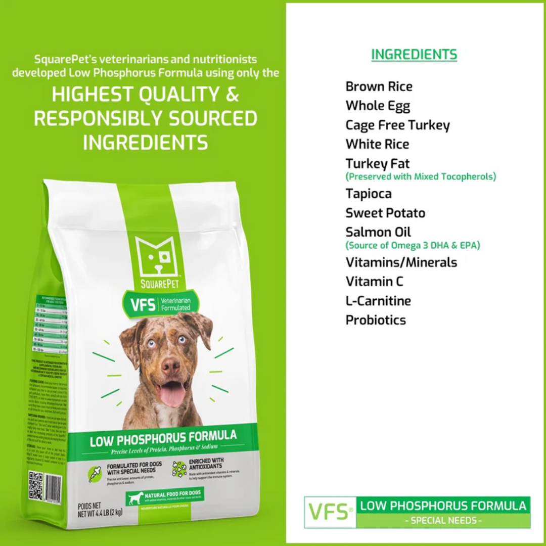 SquarePet Dry Dog Food - VFS Low Phosphorus Formula
