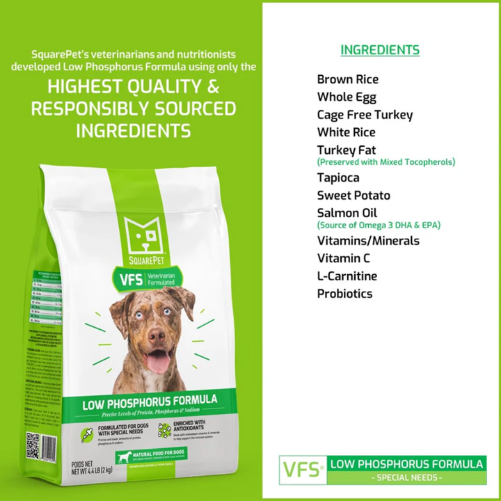 SquarePet Dry Dog Food - VFS Low Phosphorus Formula